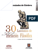 30 Lecciones de Iniciacion Filosofica - Pilar Fernandez de Cordova