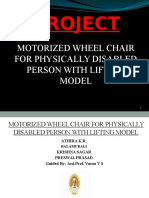 Motorized Wheel Chair For Physically Disabled Person With Lifting Model