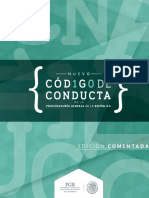 Nuevo Codigo de Conducta de La Procuraduria General de La Republica EDICION COMENTADA