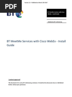 BT MeetMe Services With Cisco WebEx Install Guide