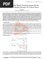 Microcontroller Based Tracking System For The Detection of Human Presence in Critical Areas