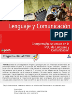 Clase 04 Comprensión de lectura en la PSU de Lenguaje y Comunicación