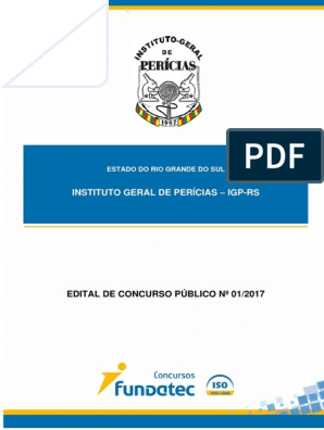 Apostila Técnico em Perícias para o Concurso Igp Rs 2017