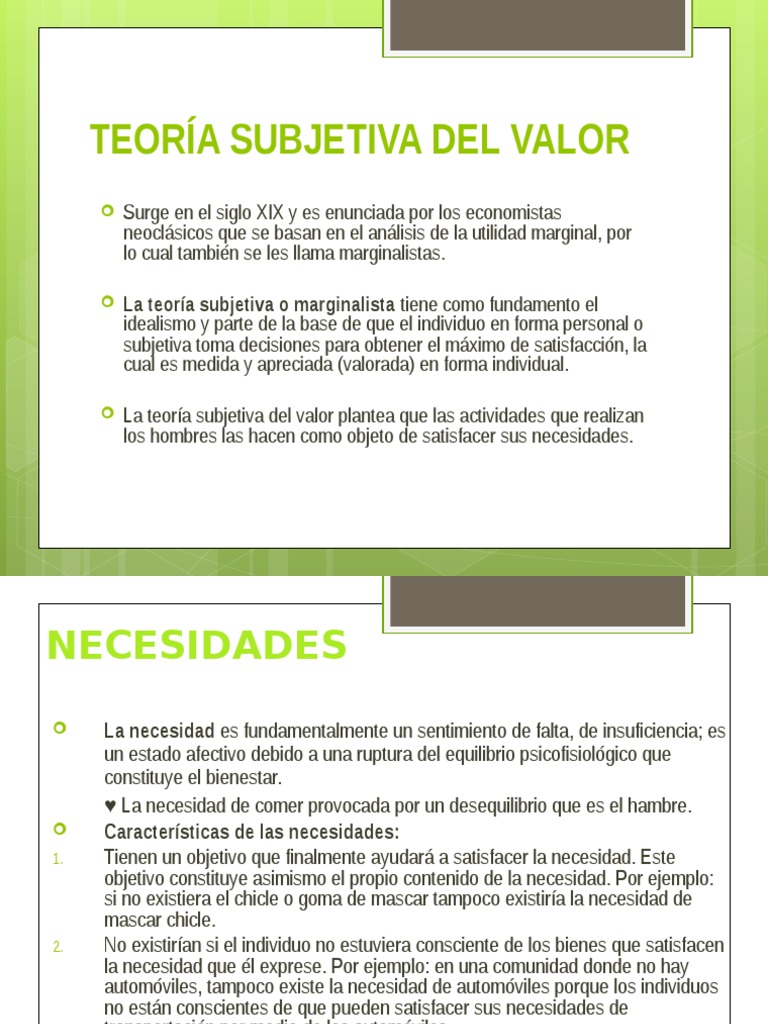 Teoria del valor utilidad_teorias