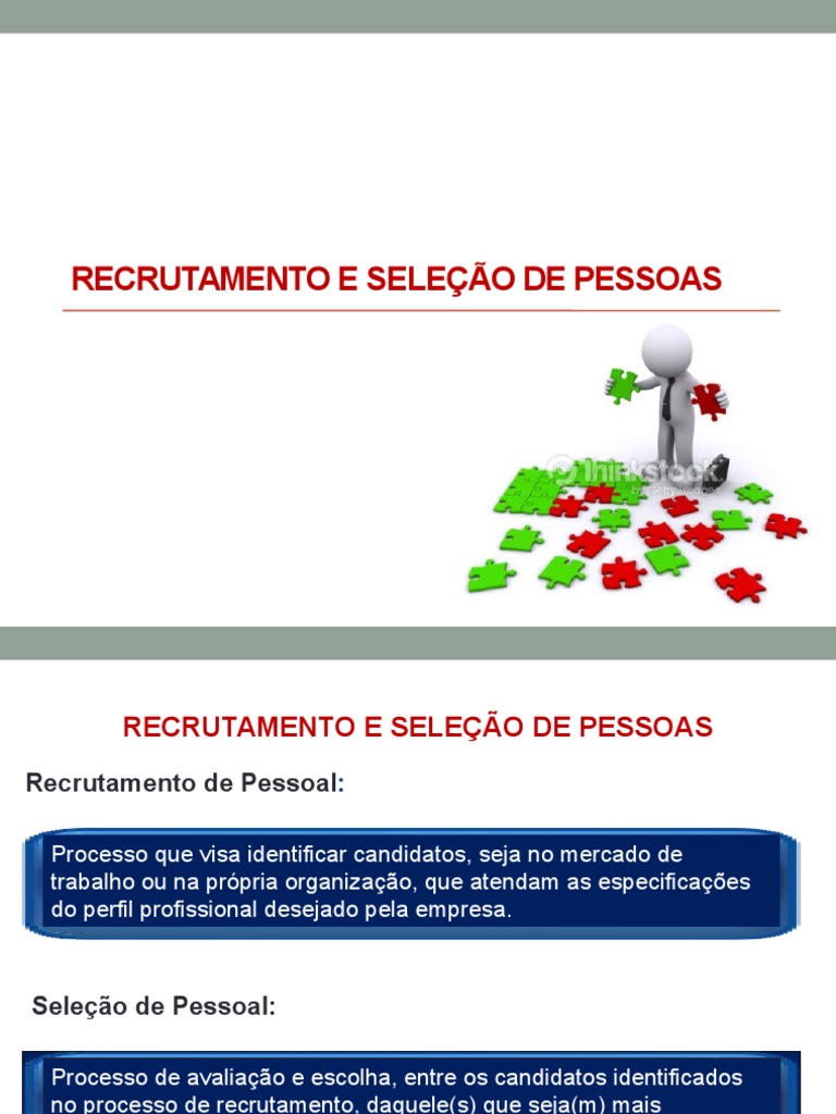 Recrutamento e Seleção de Pessoas Eficazes | PDF | Recrutamento ...