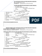 Present Simple and Continuous With A Future Meaning Exercise