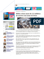 Bíblia Relata Mais de 2,5 Milhões de Mortes em Nome de Deus PDF