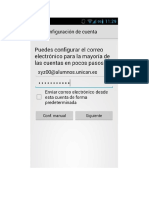 Configuracion Correo en Android