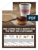 Free Coffee For A Month For The First 200 Customers