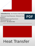 Thermodynamic Lab Report on Heat Transfer Mechanisms