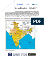 Indian States and Capitals GK in PDF