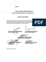 Declaración de Responsabilidad