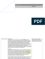 Syllabus Outline For An Online Unit of Instruction