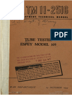 TM11-2516 Tube Tester Espey Model 105, 1944