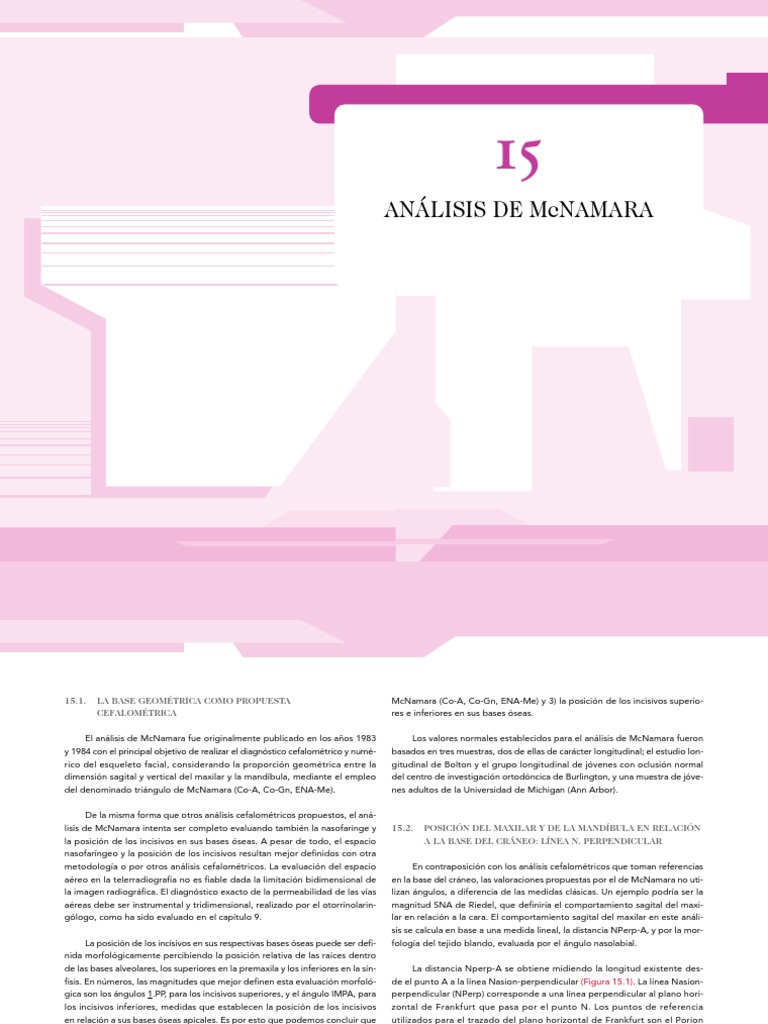 Análisis Cefalométrico de McNamara | PDF | Ortodoncia | Boca