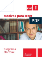 Programa Electoral PSOE 2008