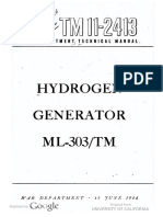 TM11-2413 Hydrogen Generator ML-303 TM, 1944