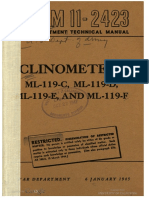 TM11-2423 Clinometers ML-119-C, ML-119-D, ML-119-E, And ML-119-F, 1945