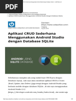 Download Aplikasi CRUD Sederhana Menggunakan Android Studio Dengan Database SQLite - CodePolitan by Witbowo Witwicky SN345925801 doc pdf