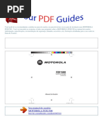Manual Do Usuário MOTOROLA FOX1500 P