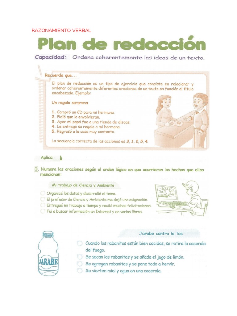 Plan de Redacción para Niños 6° Grado Primaria | PDF