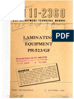 TM11-2369 Laminating Equipment PH-523GF