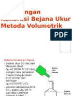 2b. Perhitungan Kalibrasi Bejana Ukur - Volumetrik