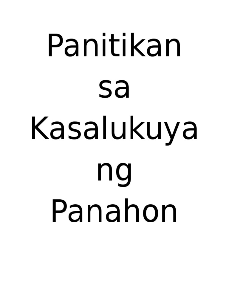 Panitikan Sa Kasalukuyang Panahon