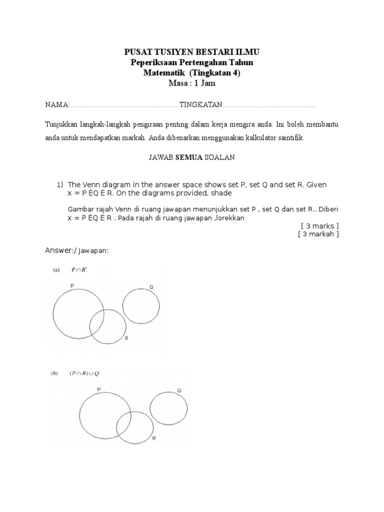 Matematik Tingkatan 4 Pdf Garis Geometri Sistem Koordinat Kartesius