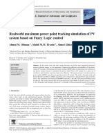 NRIAG Journal explores Fuzzy Logic MPPT control