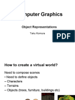 Computer Graphics: Object Representations