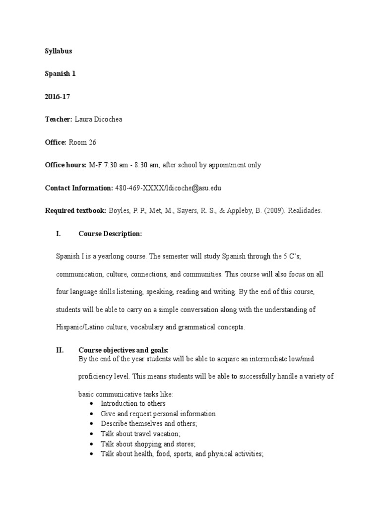 revised syllabus homework grammar