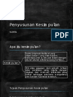 Penyusunan Kesimpulan