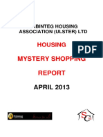 Mystery Shopping Report 2013