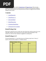 BrainWriting Is A Technique Similar To Brainstorming and Trigger Sessions