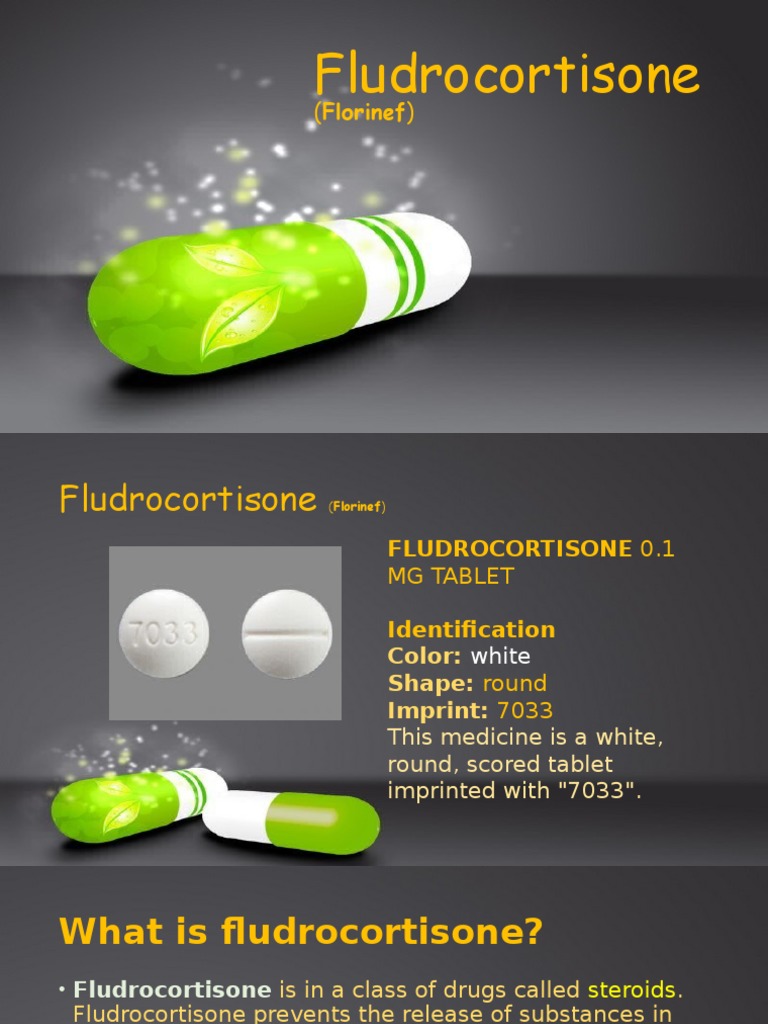 Fludrocortisone (Florinef) Glucocorticoid Potassium