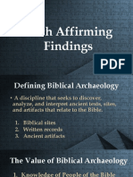 Five Faith Affirming Findings