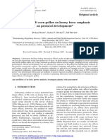 E On Protocol Development : Ffects of BT Corn Pollen On Honey Bees: Emphasis