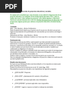 Modelo para Elaborar Proyectos Efectivos | PDF | Evaluación | Presupuesto