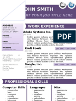 Template CV02 Purple