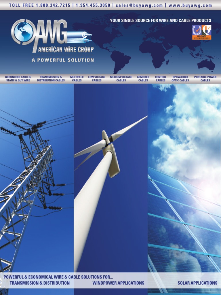 AWG Catalog, PDF, Electrical Conductor
