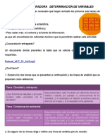 TAREA M17S1 Determinación de Variables