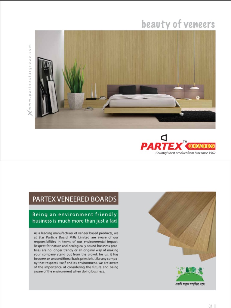 Partex Veneered Boards Catalogue L PDF