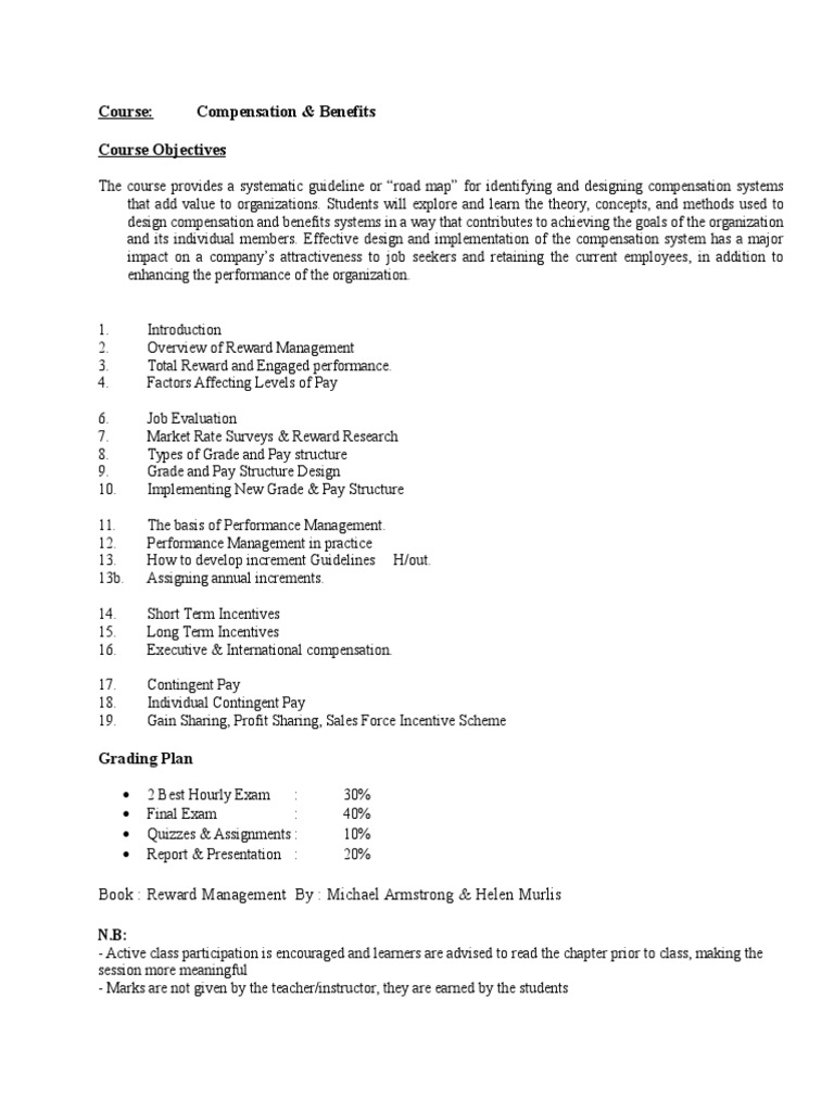Designing Effective Compensation Systems | PDF | Applied Psychology ...