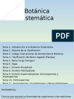 Tema 1. Introducción A La Botánica Sistemática