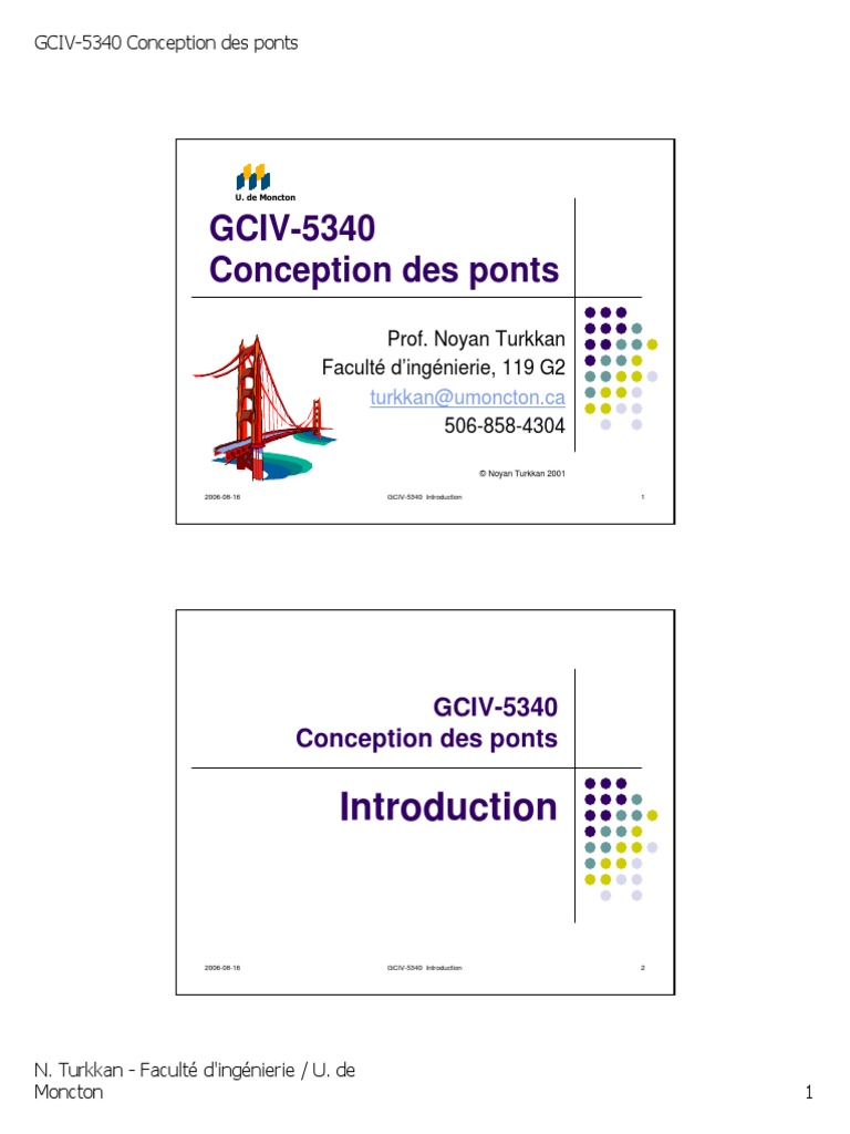 Introduction Conception D'un Pont | PDF | Pont | Fatigue (matériau)