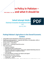 AgriculturePolicyPakistan PDF