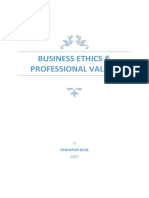 Business Ethics & Professional Values