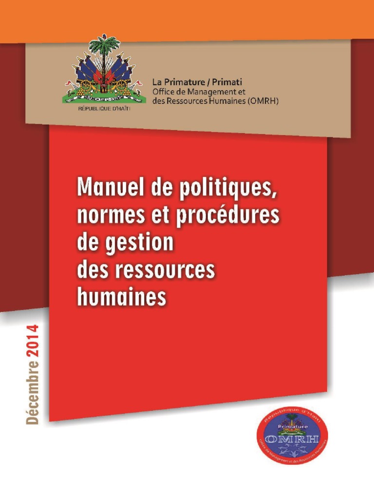 Manuel de Gestion des Ressources Humaines | PDF | Gestion des ...