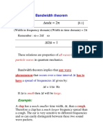 Bandwidth theorem limits time-frequency resolution